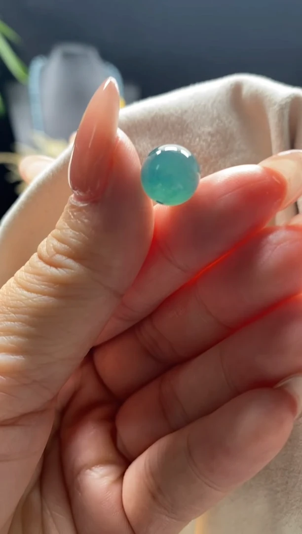 未镶嵌手链翡翠散珠卡10MM圆珠