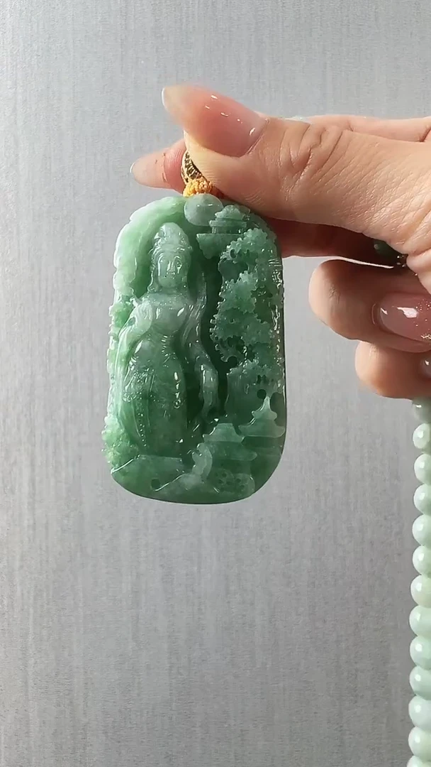 颈饰未镶嵌翡翠y*观音