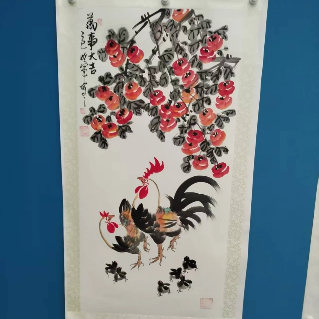 橱窗展示/大志美术馆/崔晓军老师/宣纸国画/带证书