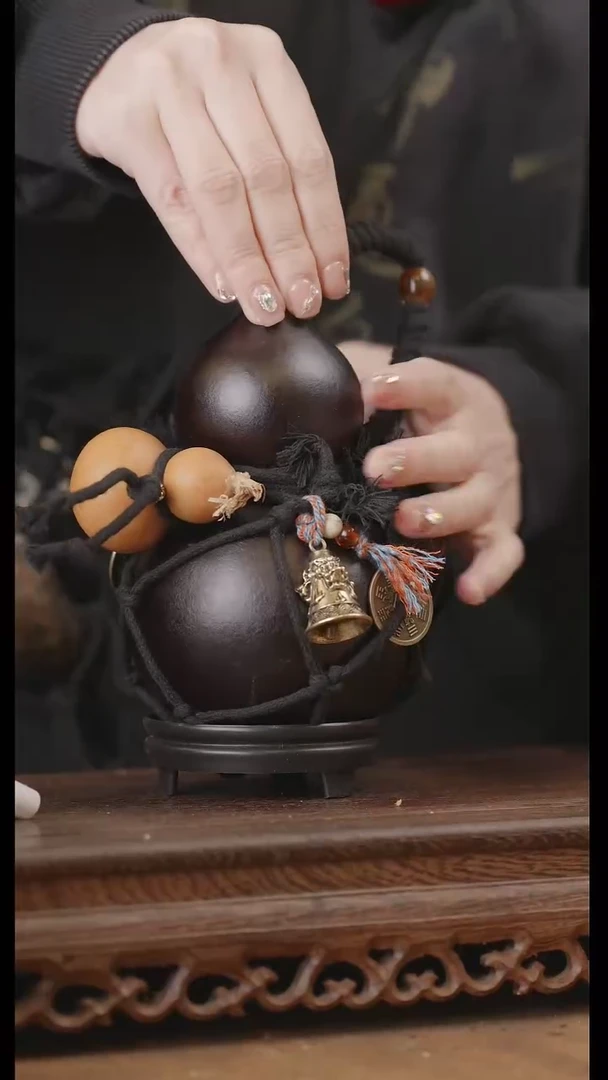 【闪购商品】149号精品天然大漆工艺防渗内胆酒葫芦~