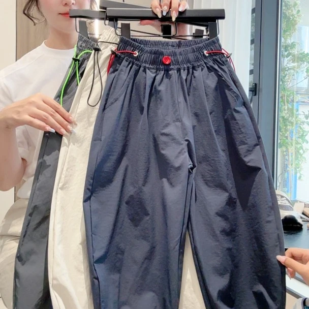 20夏季百搭长裤皮筋腰带休闲裤童装唐风美学防蚊