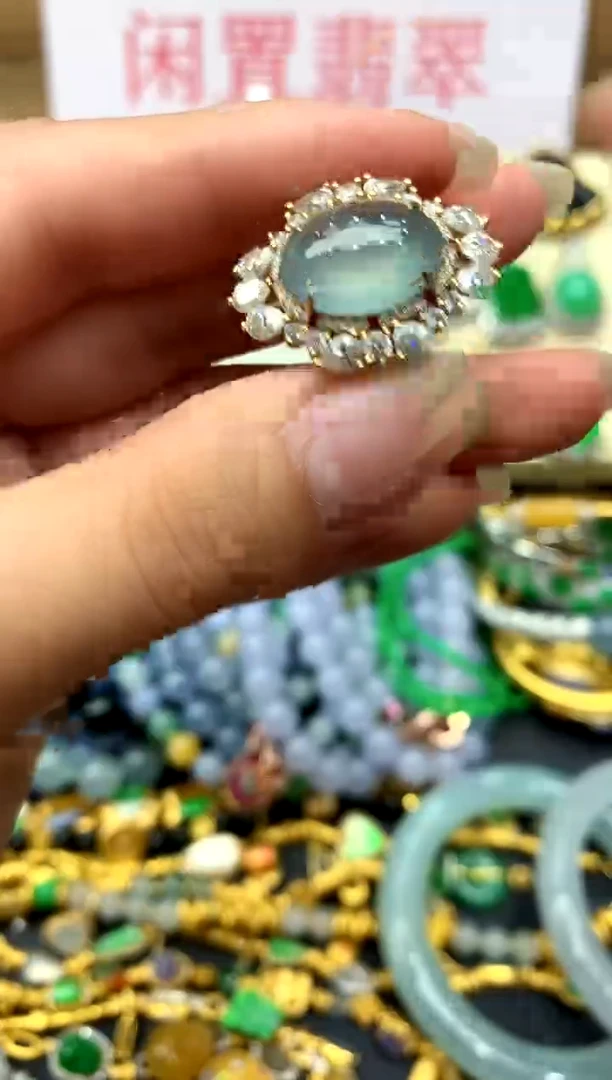 18K金镶嵌戒指翡翠263-中国好珍宝