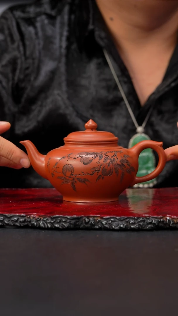 茶壶紫砂31 笑樱,LN,李氏小红泥