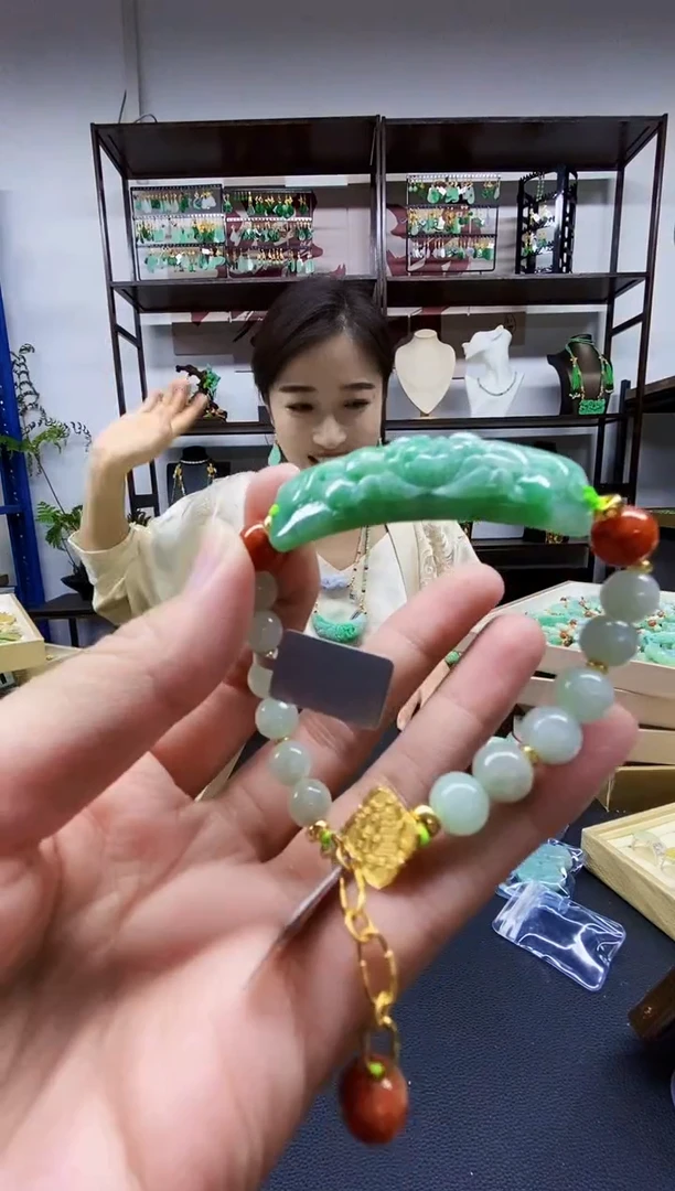 颈饰未镶嵌翡翠翡翠手链