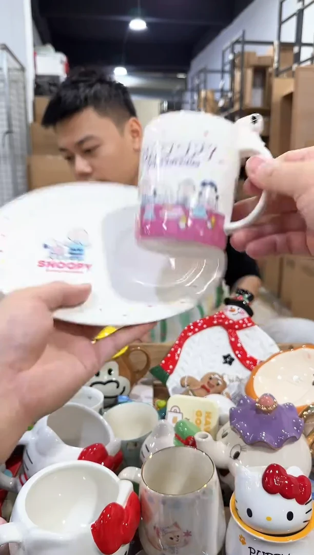 瓷片史努比一杯一碟