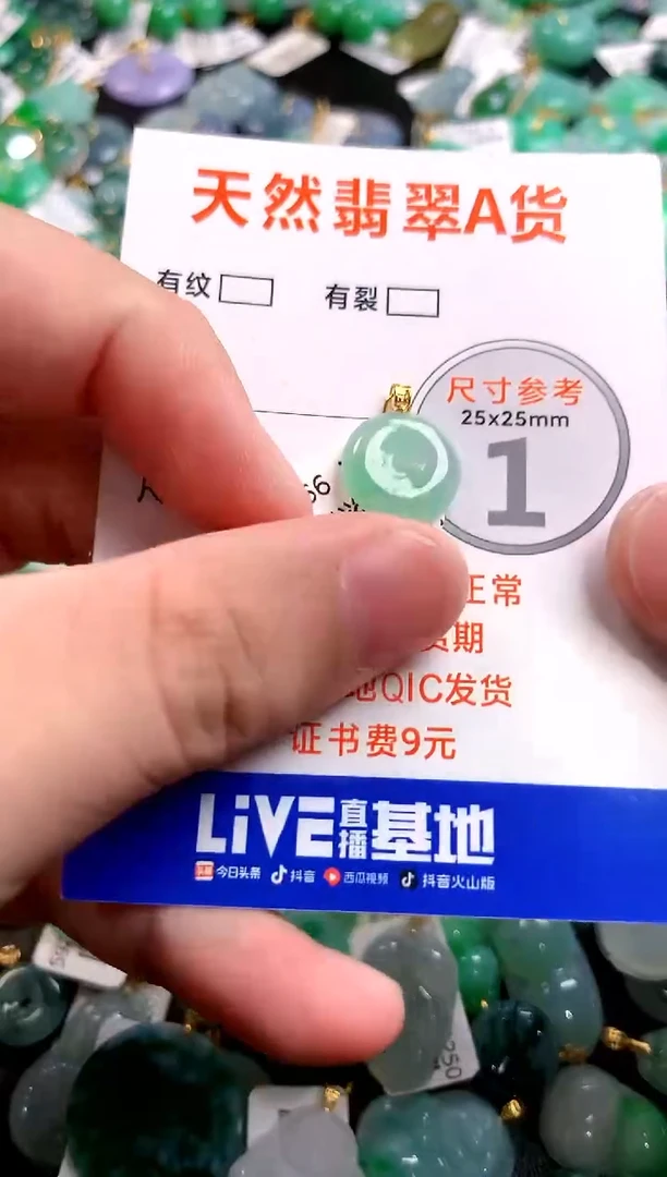 颈饰18K金镶嵌翡翠0298619086