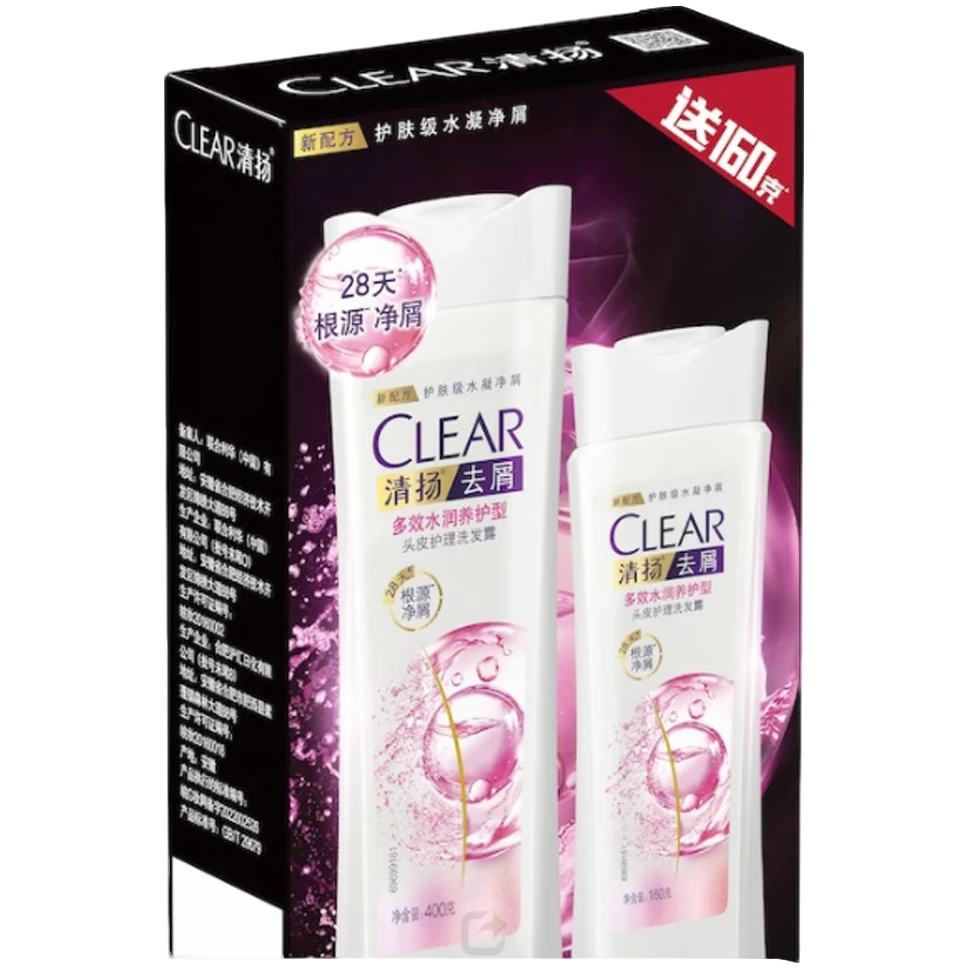 清扬去屑洗发露洗发水多效水润养护型(400+160g)
