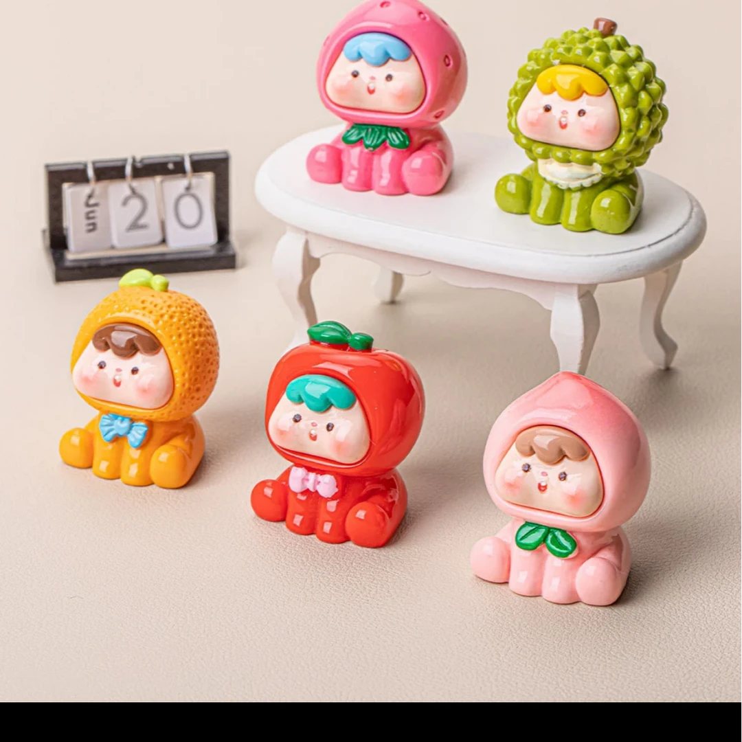 【2许愿直播拆】水果崽崽树脂diy摆件桌面摆件