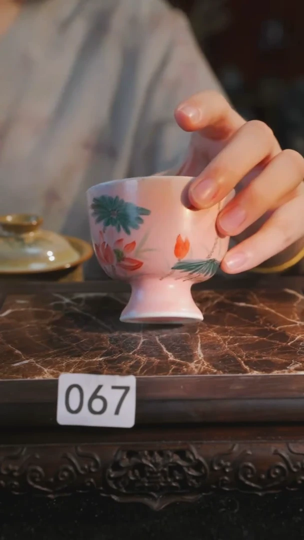 杯子等烟雨陶瓷手作主人杯067