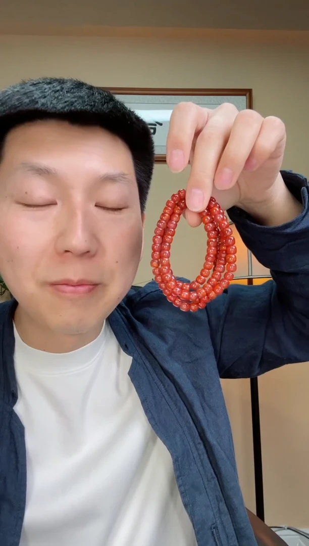 南红玛瑙手串未镶嵌698手串