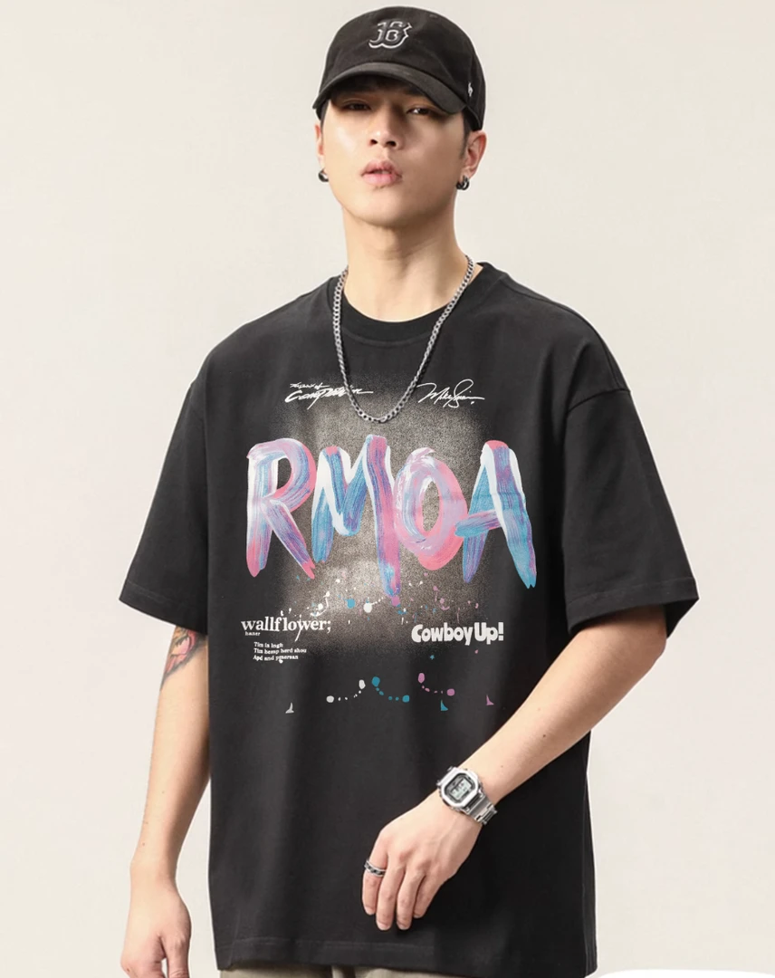 【RMOA】潮流时尚新款半袖休闲宽松潮流T恤百搭5589