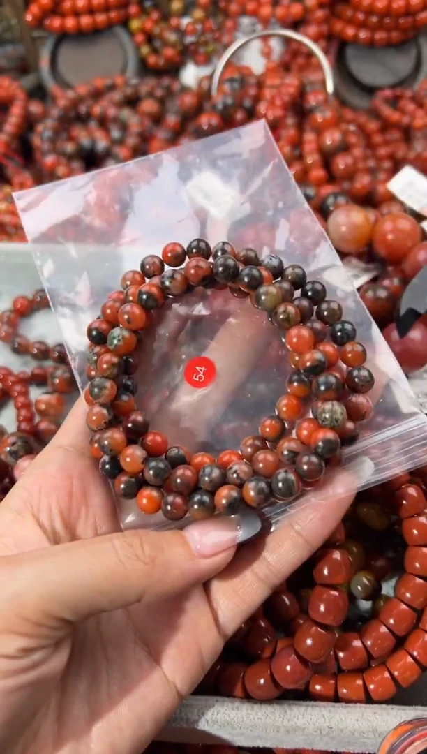 未镶嵌手串南红玛瑙6+