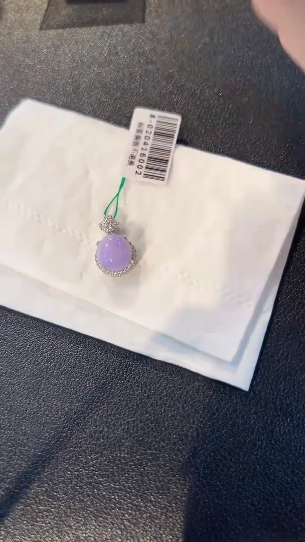 翡翠银S925镶嵌颈饰缅料A货/支持复检/一件