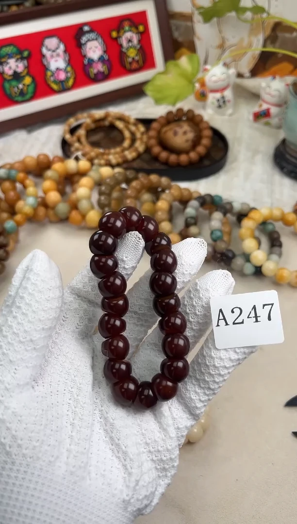 手串菩提根/象牙果a247 卡14 水磨微瑕