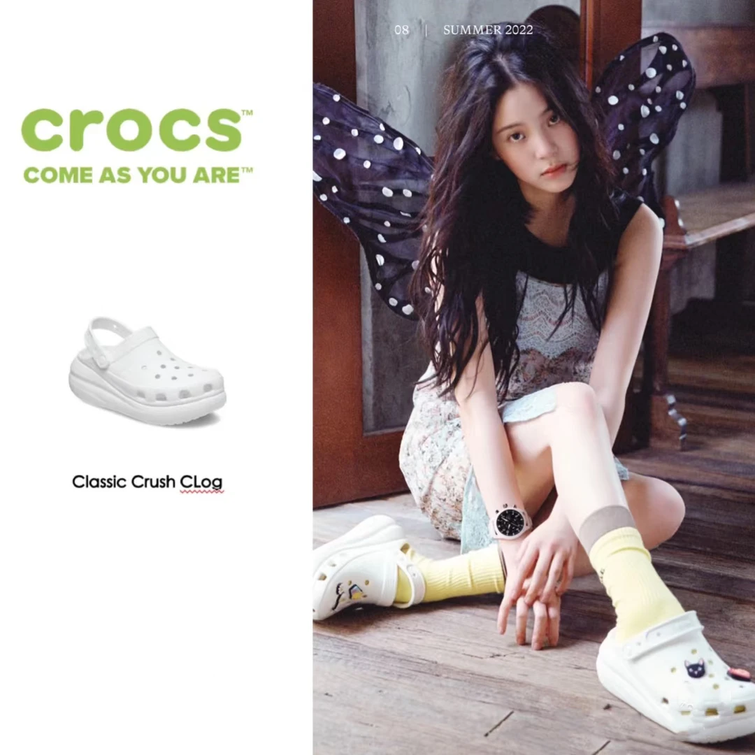 CROCS/卡骆驰夏季厚底洞洞鞋透气轻便户外凉鞋泡芙207521