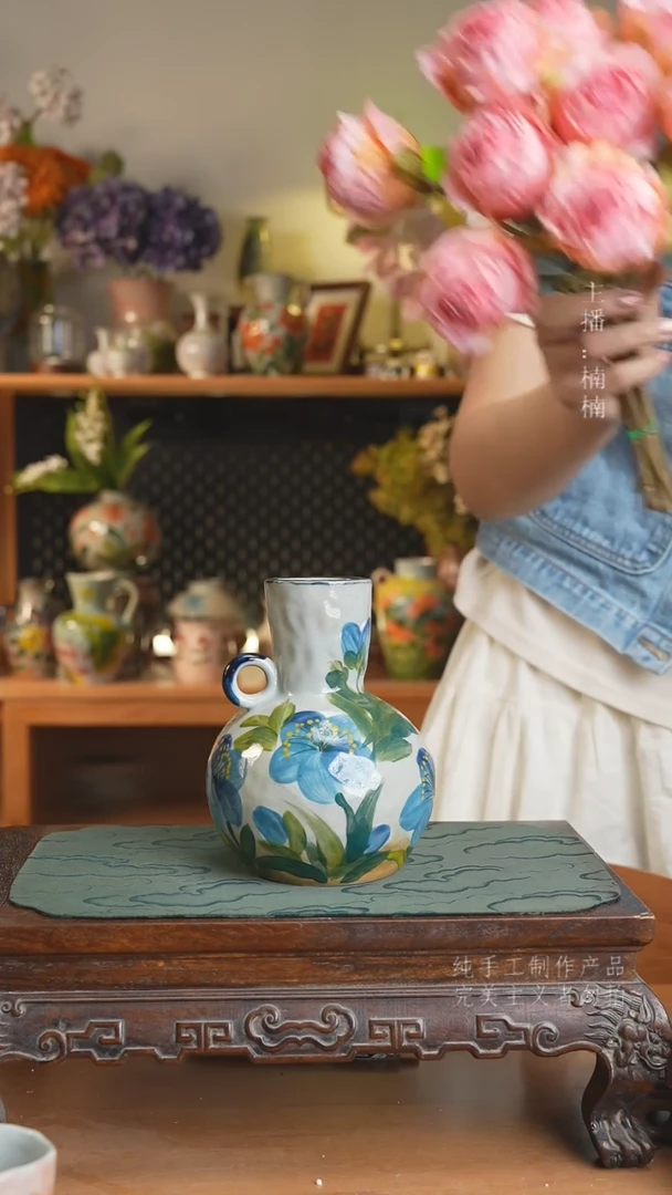 摆件景德镇陶瓷原创花器