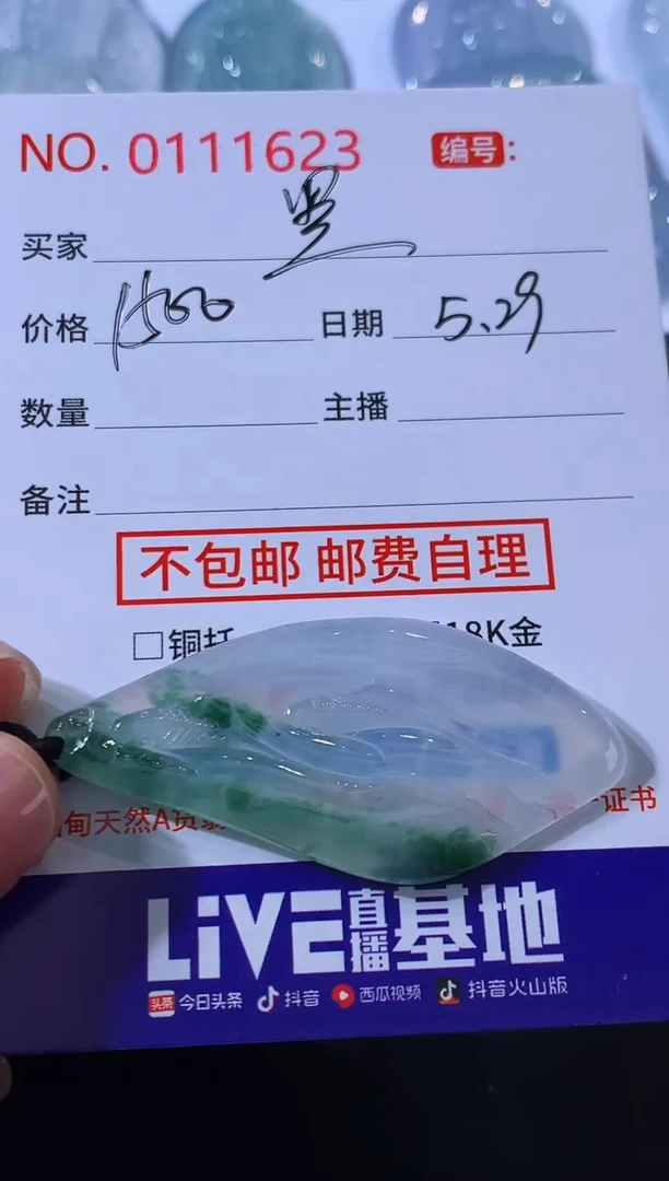 翡翠未镶嵌颈饰黑