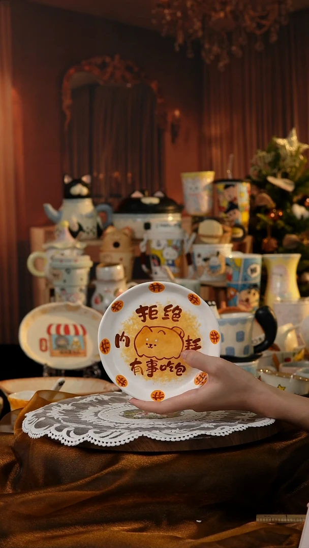 陶瓷便携款景德镇手工手绘陶瓷
