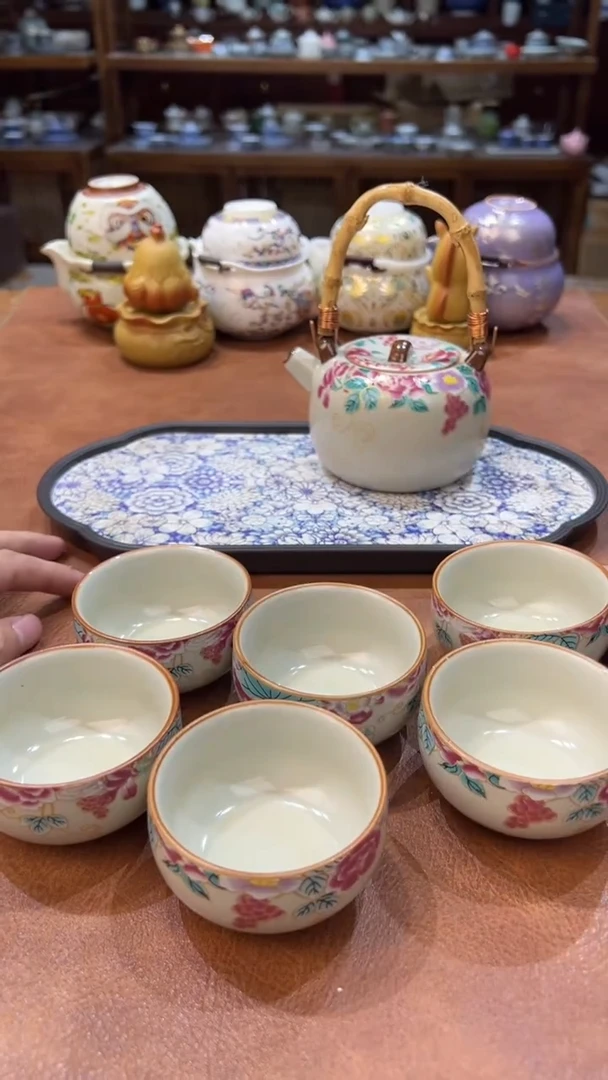 真的很便宜会开片的旅行茶具