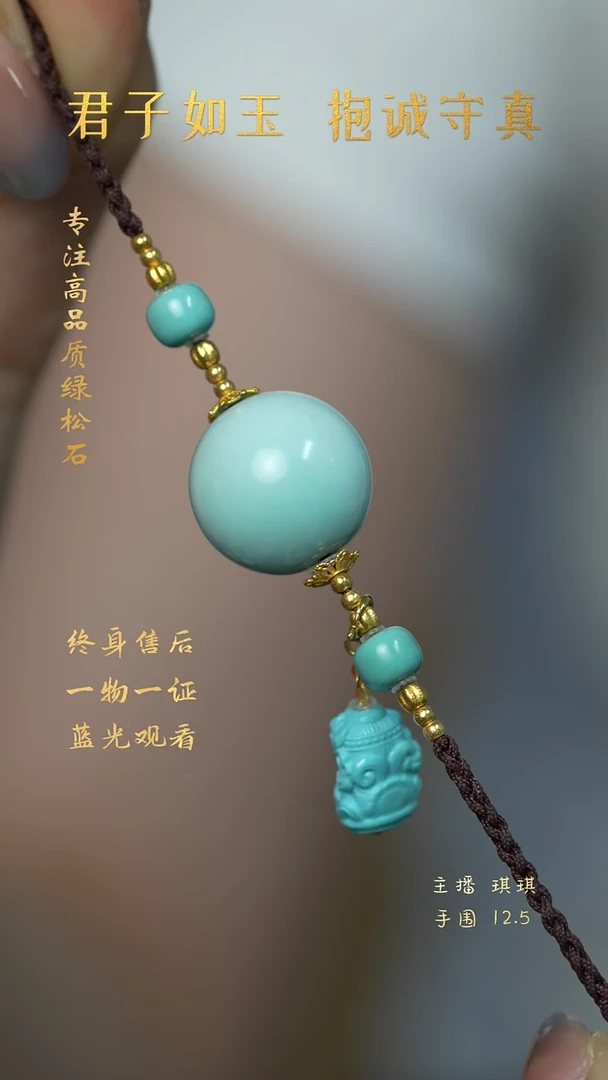 18K金镶嵌绿松石S21（多样性发一件）项链