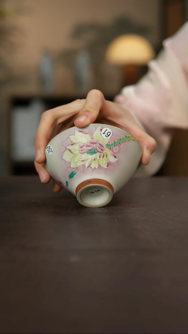 杯景德镇陶瓷杯碗柴烧多人微瑕