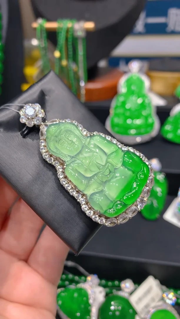 颈饰银S925镶嵌翡翠22一季