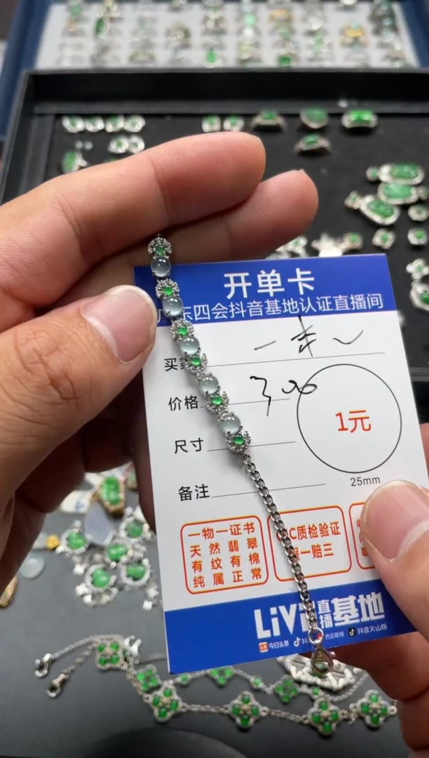 颈饰未镶嵌翡翠一***子挂件