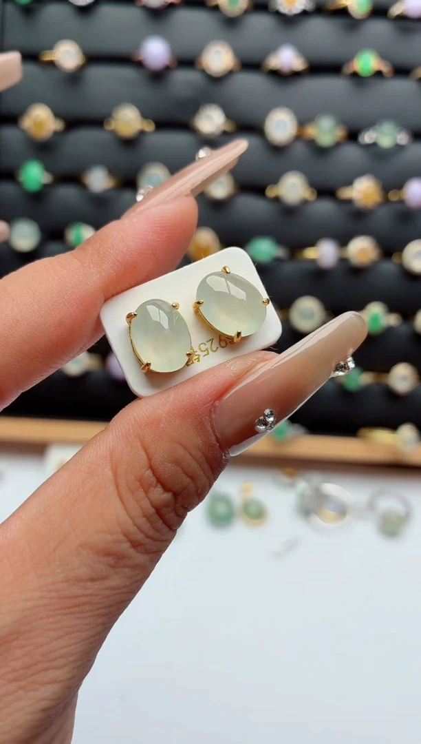 吊坠(不含链)银S925镶嵌翡翠.