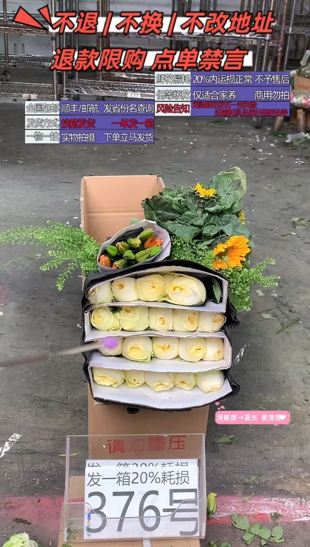 376号♥含20%耗损发一箱