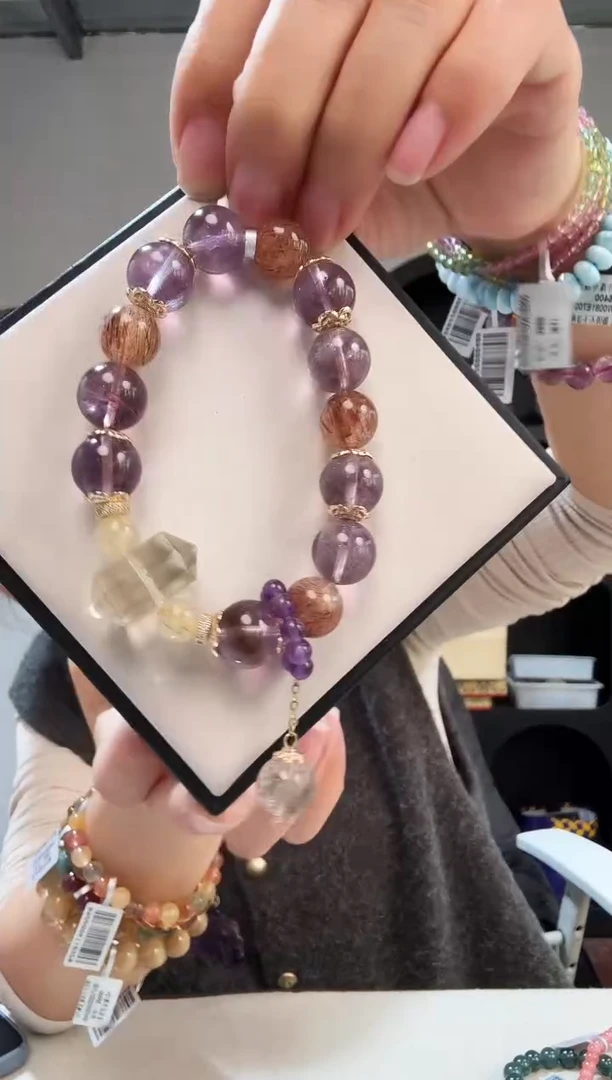 未镶嵌手链水晶优0377 约11-12mm