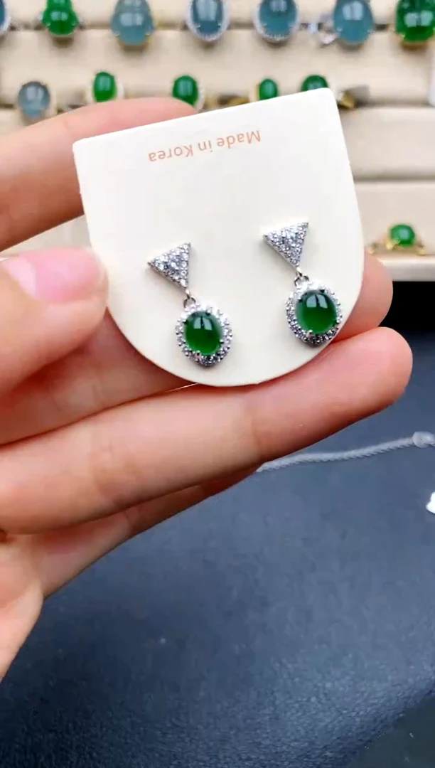 【闪购商品】翡翠戒指银S925镶嵌....