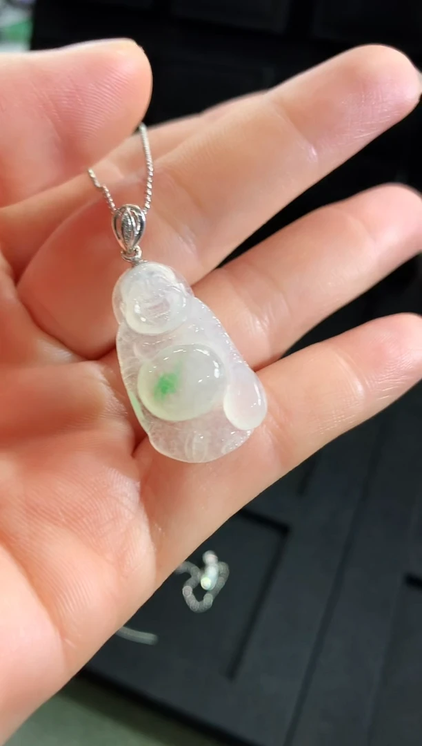 【闪购商品】翡翠吊坠(不含链)18K金镶嵌吊坠