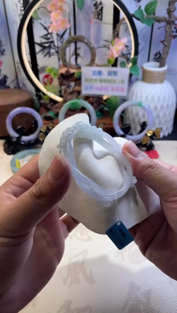 未镶嵌手镯翡翠正圈56