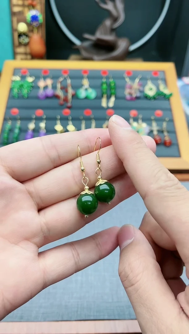 【闪购商品】玛瑙/玉髓耳钉银S925镶嵌438000