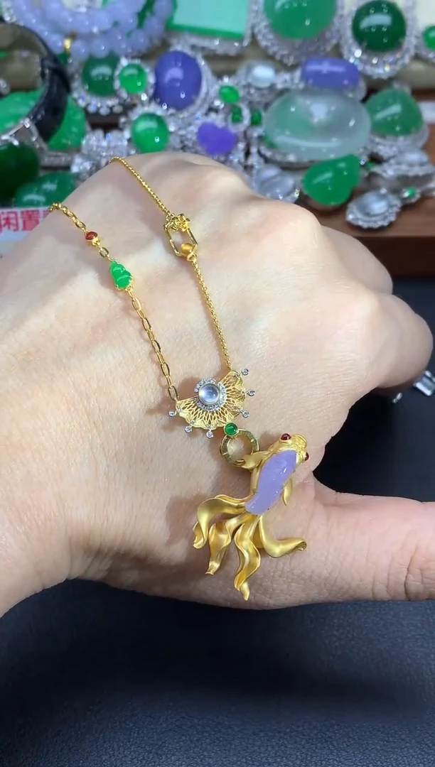 颈饰未镶嵌翡翠344中国好珍宝