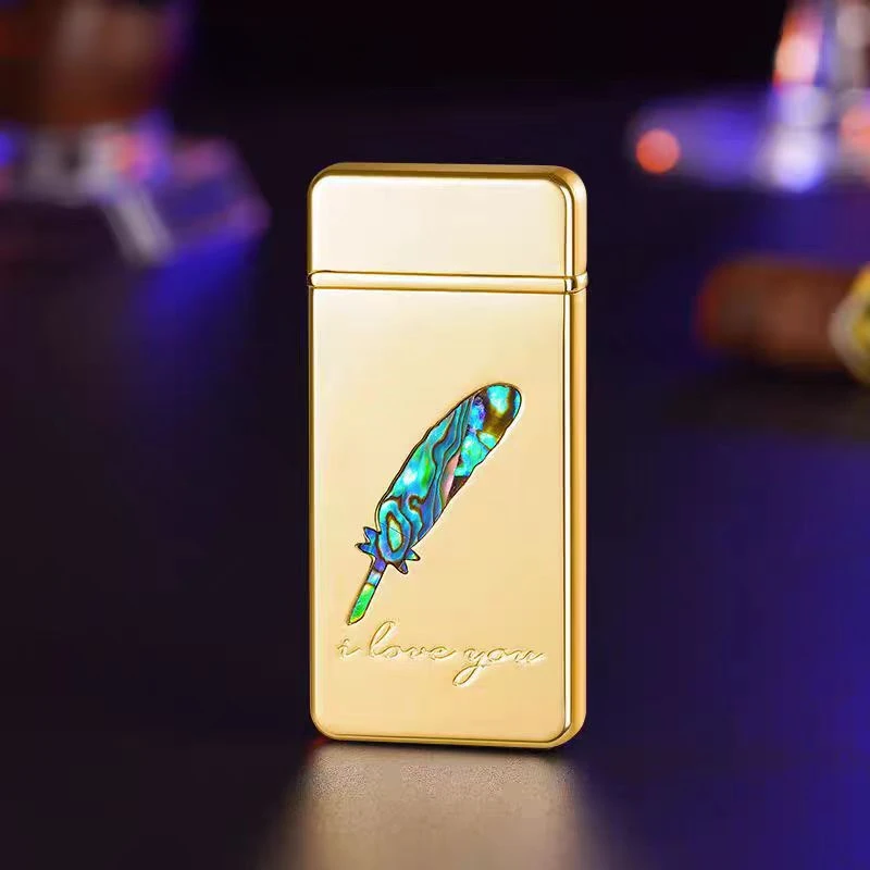 WD898 新款高档彩贝按压防风打火机创意耐用