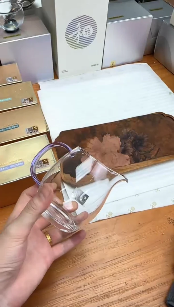 禾金标澄然茶海浅紫色