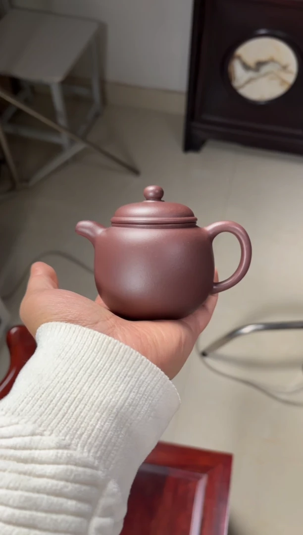 茶壶紫砂半手工紫泥匏尊220毫升