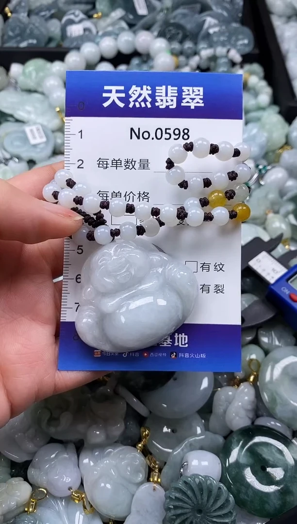 【闪购商品】翡翠颈饰未镶嵌缅甸A货翡翠0598