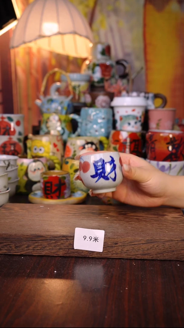 杯子泥垚手作 景德镇手工手绘陶瓷器物