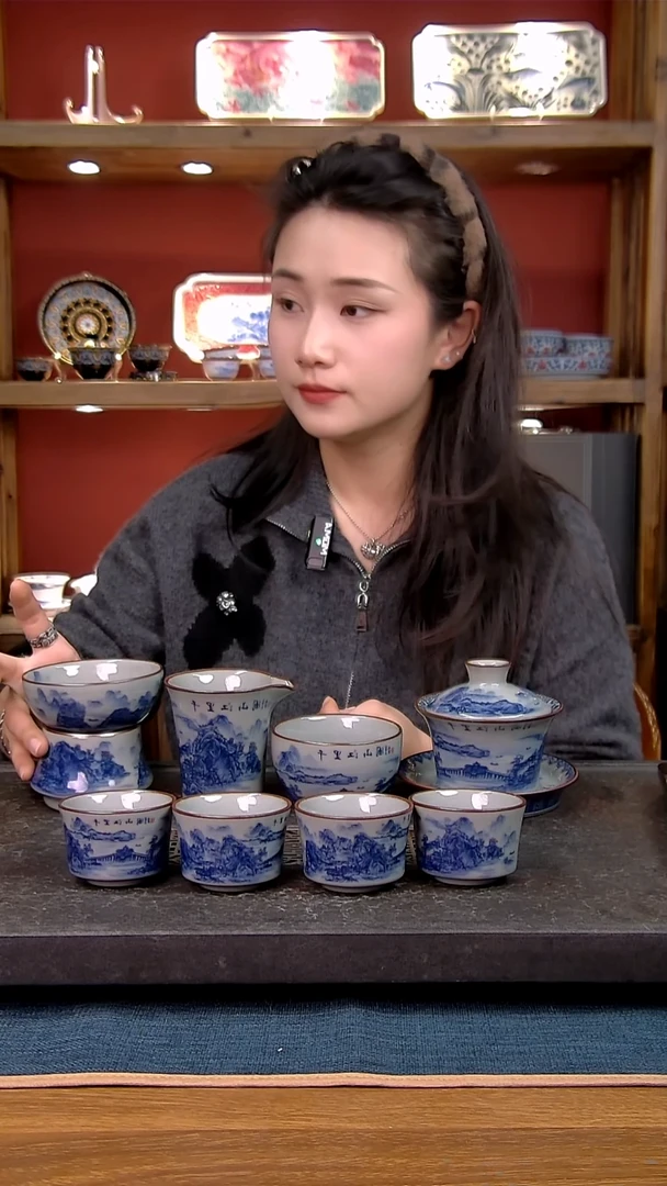 简装家用款8件套 老陶泥开片纹陶瓷茶具