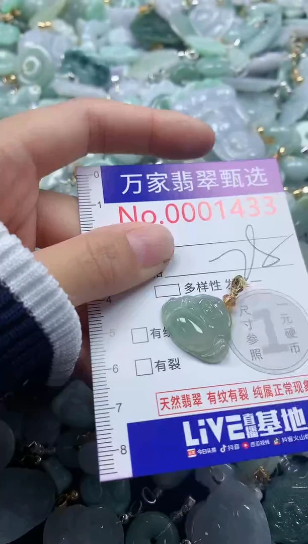 吊坠(不含链)未镶嵌翡翠1433