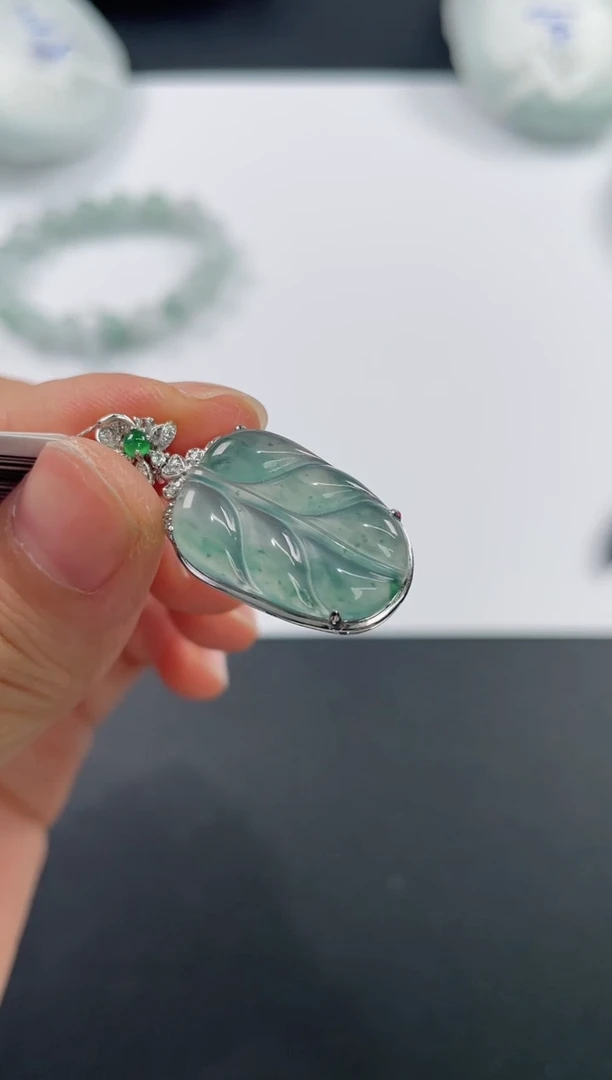 未镶嵌定制翡翠基地发货H 8453