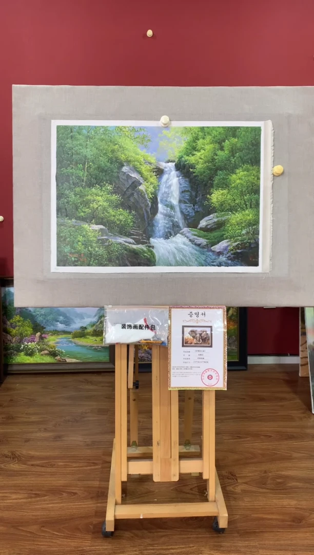 油画【36号】朝鲜原创手绘油画【功勋Ⅰ级画家丨孤品佳作】【顺丰包邮】