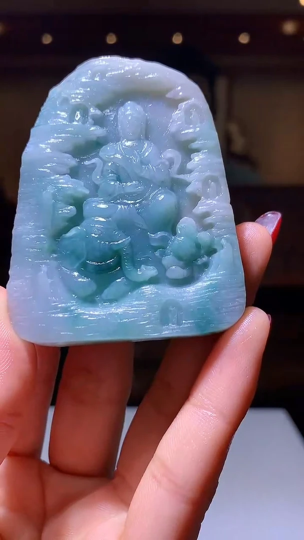 【闪购商品】定制翡翠未镶嵌1085hm-毛货挂件34