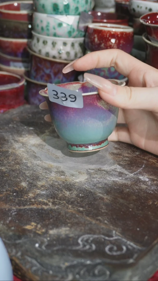 摆件精品窑变钧瓷茶器