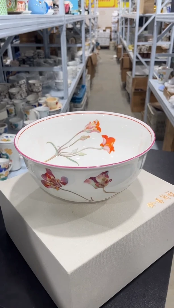 杯子骨瓷（简装）8.5寸大碗一个