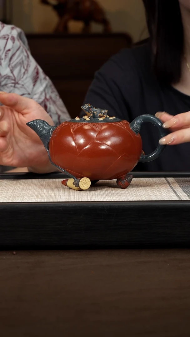 茶壶紫砂【P023】大青蛙莲子 430c  GJF