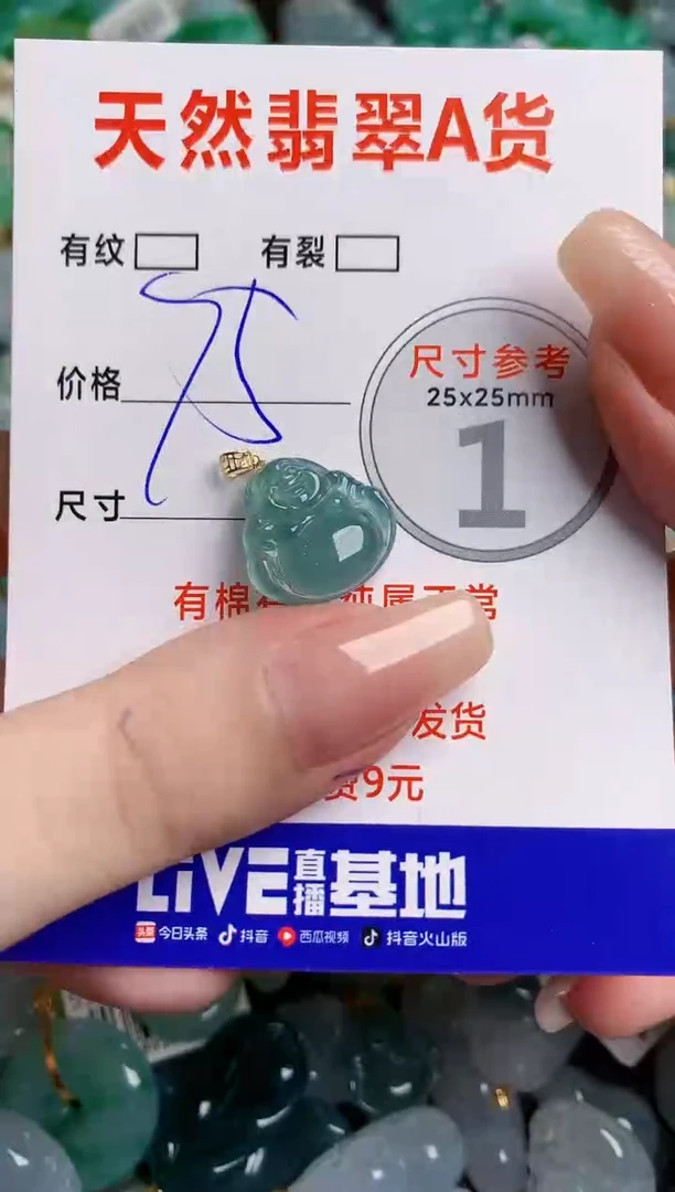 翡翠18K金镶嵌颈饰24000770