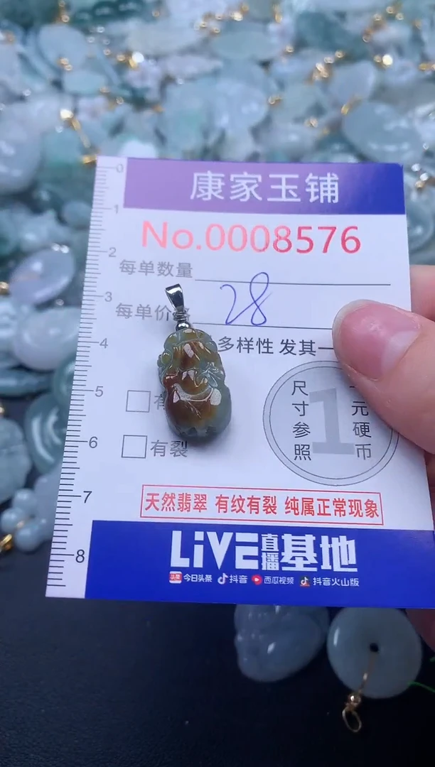 颈饰未镶嵌翡翠8576